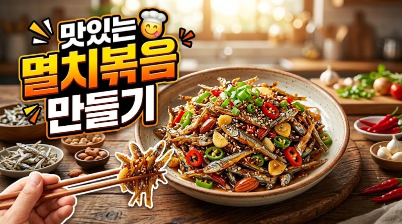 맛있는 멸치볶음 만들기, 바삭하고 고소하게 만드는 황금레시피