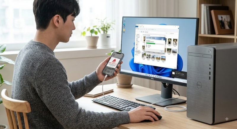 휴대폰 사진 컴퓨터로 옮기는 방법 5가지
