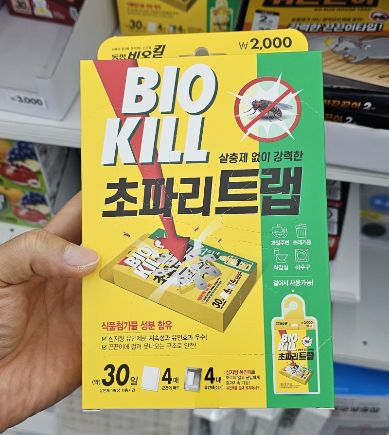 여름철 초파리 없애는법 다이소 초파리트랩 끈끈이형 액체형 비교 리뷰