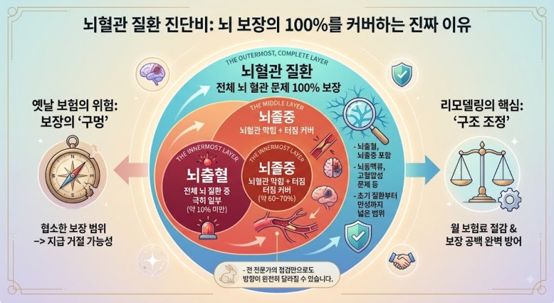 [뇌질환 보장 전격 해부] '뇌혈관 질환 진단비'가 보험 재테크의 핵심인 진짜 이유 (숫자로 증....