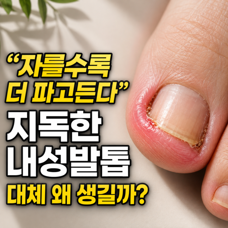 내성발톱 원인과 치료 방법 발톱 교정부터 제거술까지