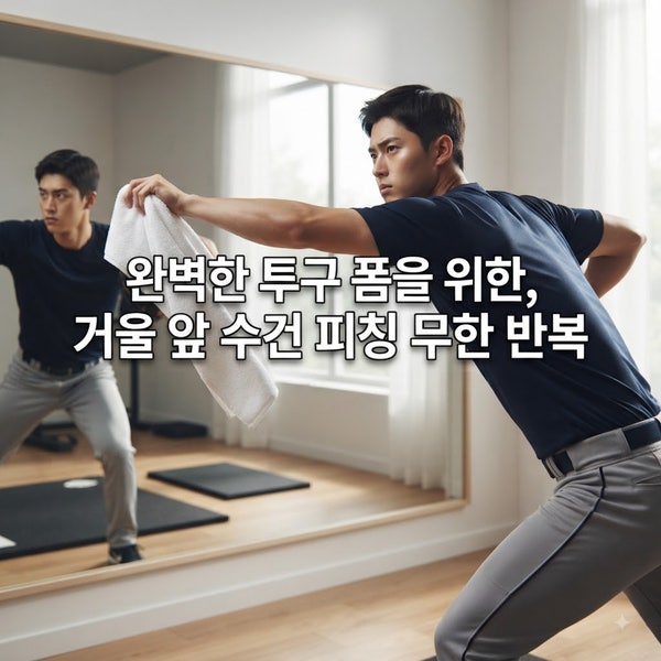 야구 투수 필수 훈련, 수건 쉐도우 피칭 완벽 가이드