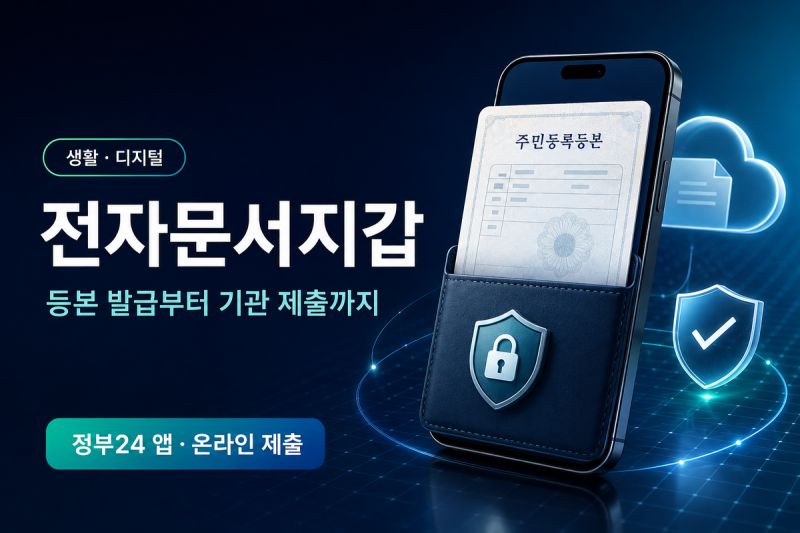 정부24 전자문서지갑 이용 방법｜등본 발급부터 기관 제출까지