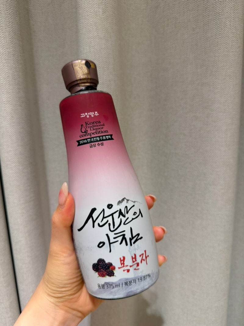 선운산의 아침 복분자주 후기 | 가격·도수·375ml·고창