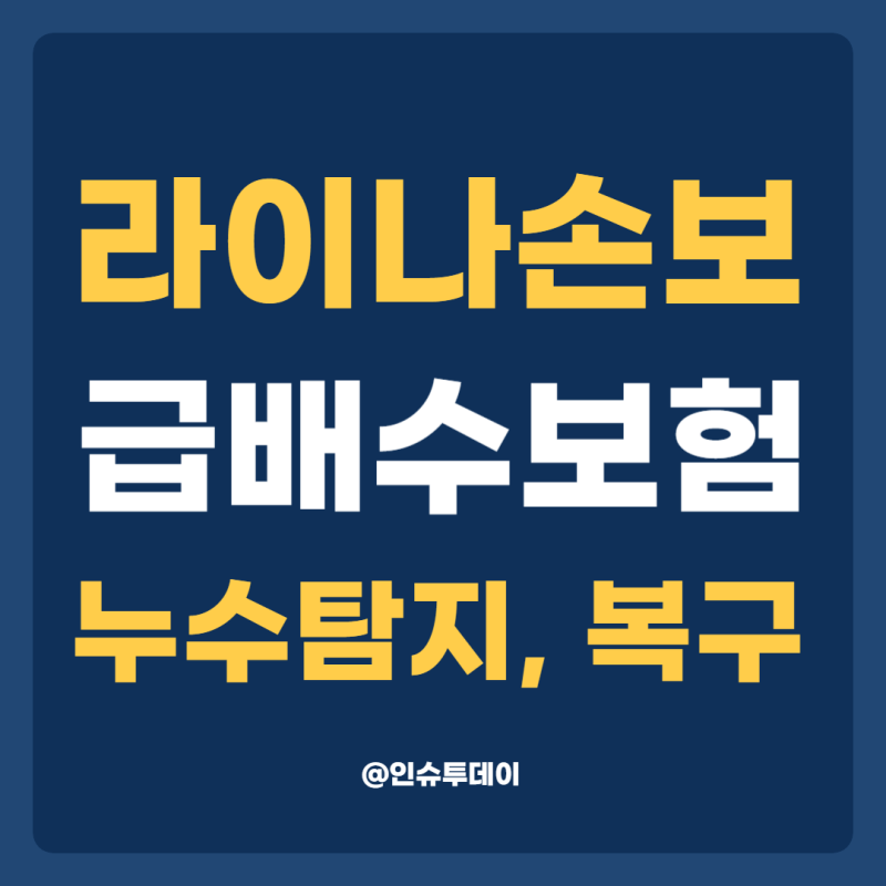 라이나손보 화재보험 급배수 누수탐지 보장, 가입 전 놓치면 후회하는 이유