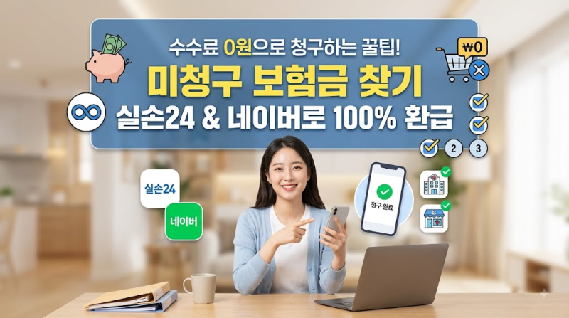 미청구 보험금 찾기 실손24 네이버로 수수료 없이 100% 돌려받는 법