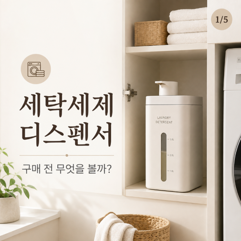 세탁세제 디스펜서 알아보는 중｜용량·계량·누수·세척 구매 전 체크