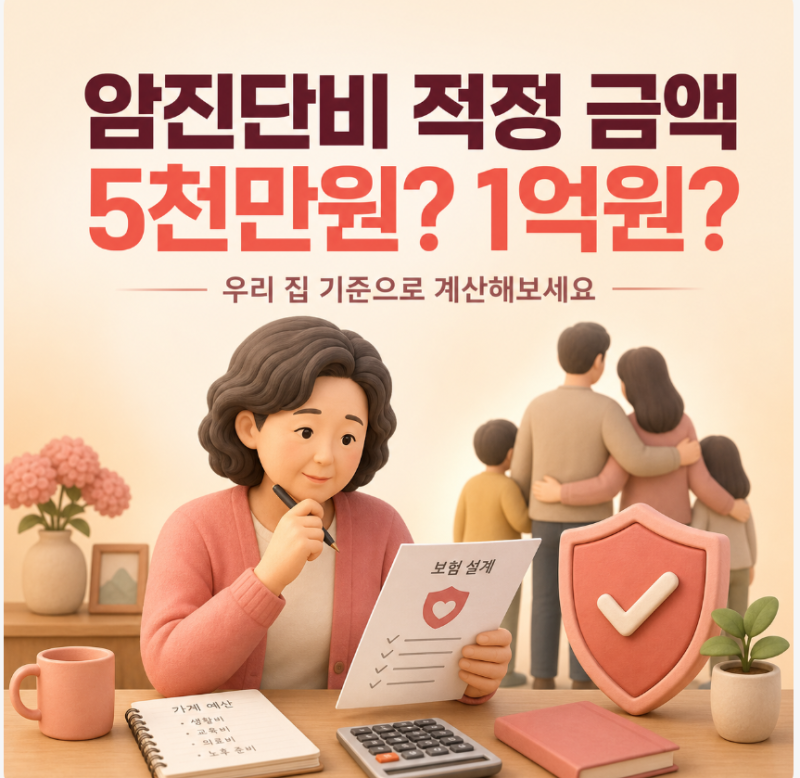 암 진단 후 가장 먼저 부족해지는 건 병원비만이 아닙니다 암진단비 적정 금액, 얼마가 필요....