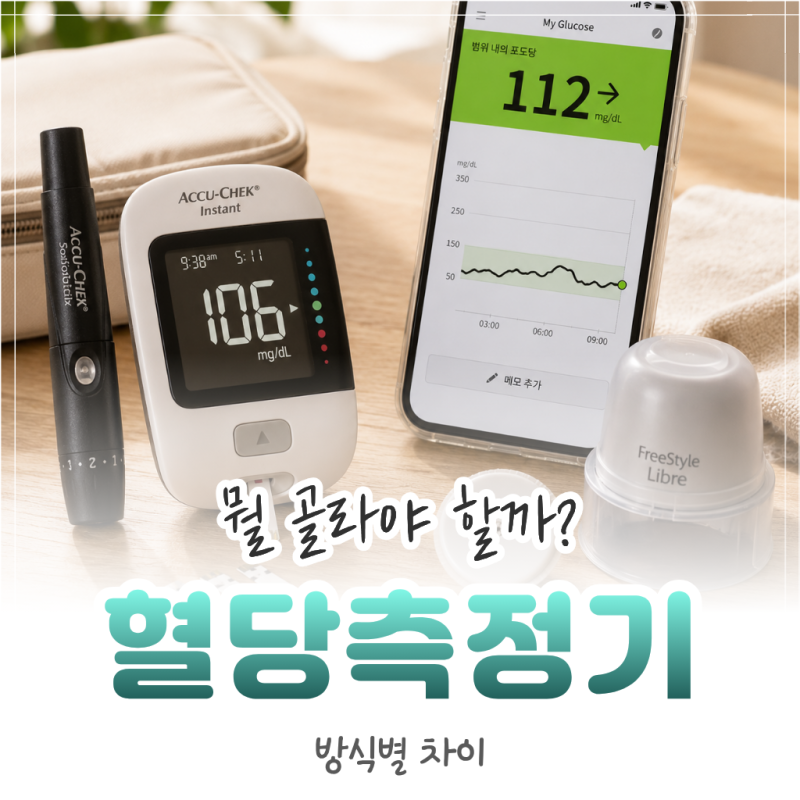 혈당 측정기 어떻게 고를까? 방식별 원리와 선택 기준 총정리