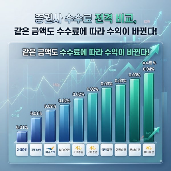 국내 주요 증권사 10곳 수수료와 이벤트 혜택 한눈에 보기
