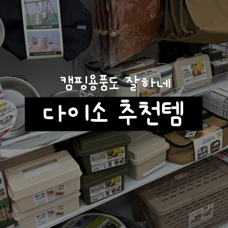 다이소 캠핑용품 추천 | 캠핑 가성비 아이템 추천템 종류 및 후기