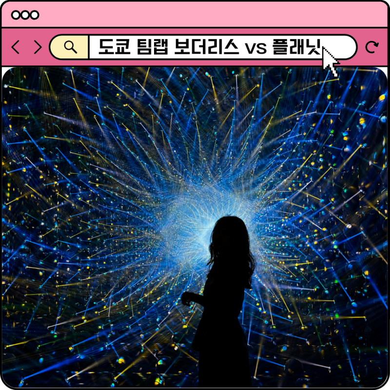 일본 도쿄 가볼만한곳 팀랩 보더리스 플래닛 차이 입장료 예약방법