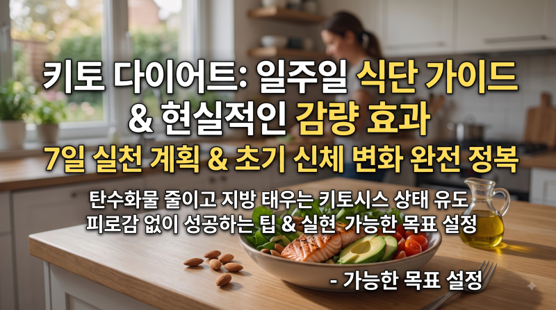 임지연다이어트 (키토 다이어트) 일주일 식단 가이드와 현실적인 체중 감량 효과
