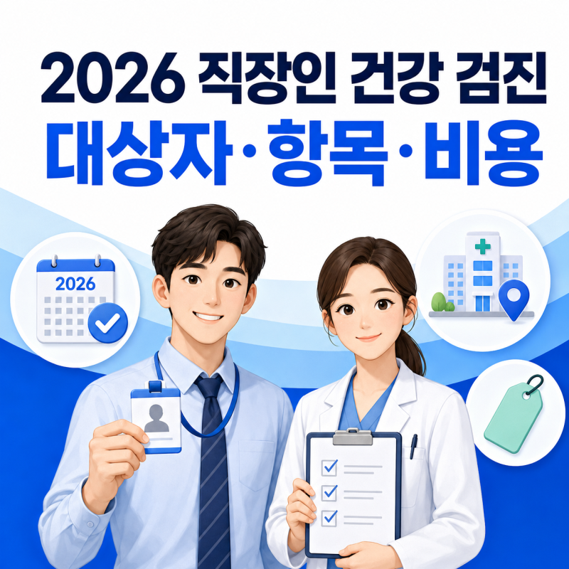 직장인 건강 검진 올해 대상일까? 사무직 주기와 검사항목·비용 알아보기