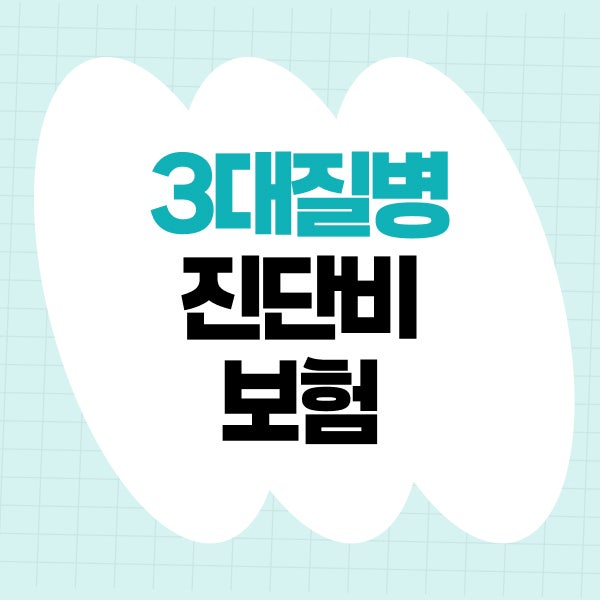 3대질병진단비보험 암 뇌 심장 진단비, 보장 범위와 준비 기준 정리