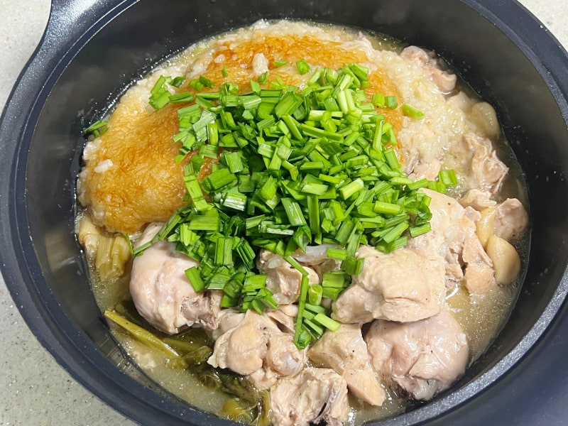 누룽지백숙 레시피 6인용 전기밥솥으로 집에서 누룽지백숙 만들기