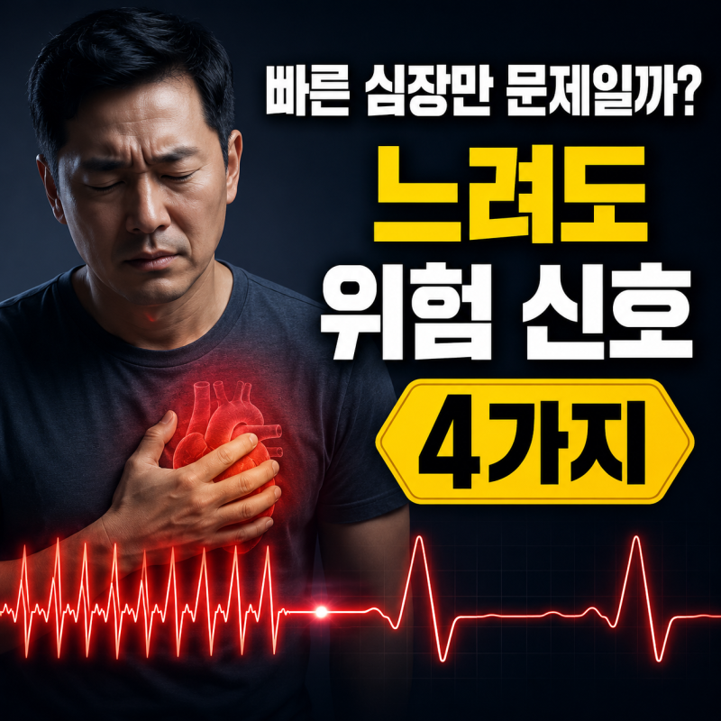 “빠른 심장만 문제일까?” 빈맥성·서맥성부정맥 위험 신호 4가지