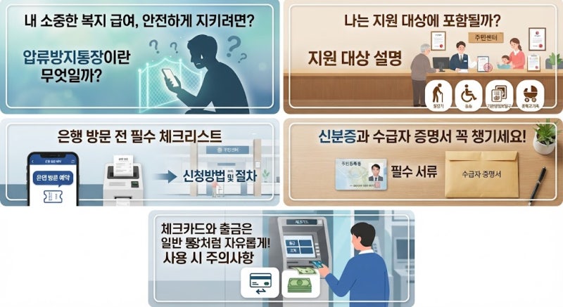 통장 압류 걱정 끝! 압류방지통장 신청방법 및 필요서류 총정리