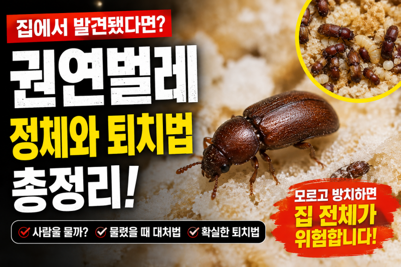 권연벌레 원인파악 필수, 확실한 퇴치법은 무엇일까요?