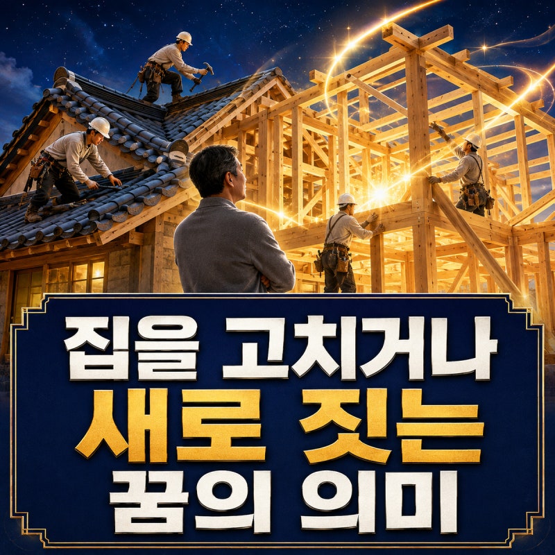 집을 고치거나 새로 짓는 꿈의 의미