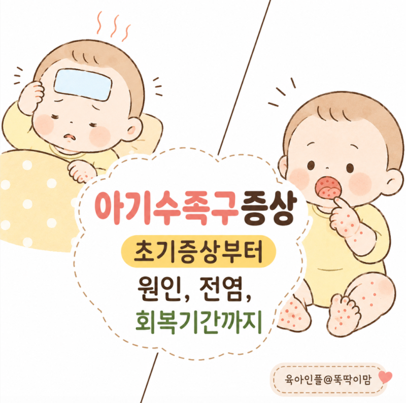 아기수족구증상 초기증상부터 원인, 전염, 회복기간까지