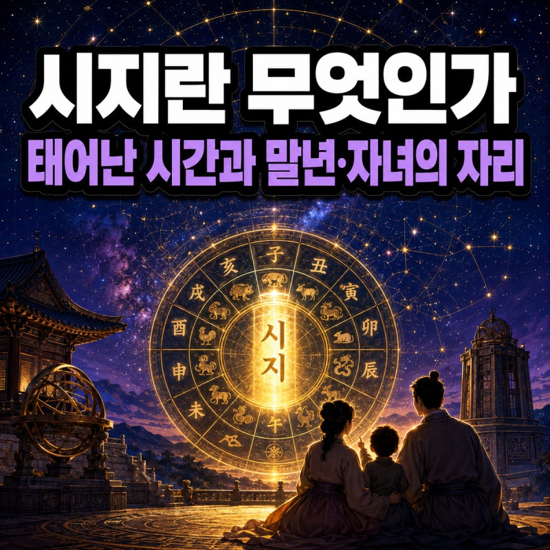 ️ 시지란 무엇인가｜태어난 시간과 말년·자녀의 자리