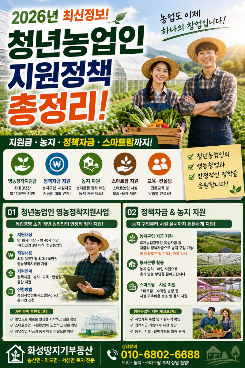 2026 청년농업인 지원정책 총정리