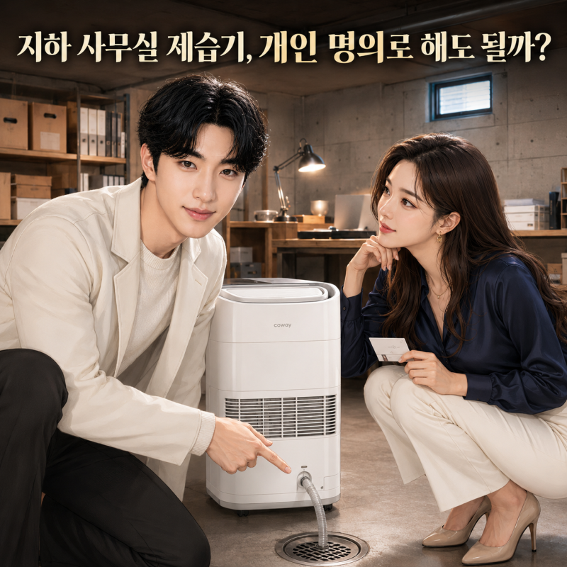 지하 사무실 코웨이 제습기 렌탈, 가정용처럼 계약해도 될까? (실제 사업장 팩트체크)