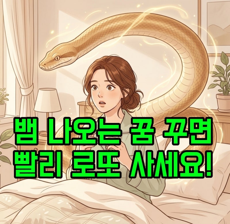 "꿈에 뱀이 나왔다고요?" 뱀 나오는 꿈해몽 & 뱀 태몽 총정리 (로또 사야 하는 이유)