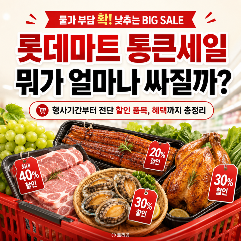 롯데마트 통큰세일 뭐가 얼마나 싸질까? 행사기간부터 전단 할인 품목, 혜택까지 총정리