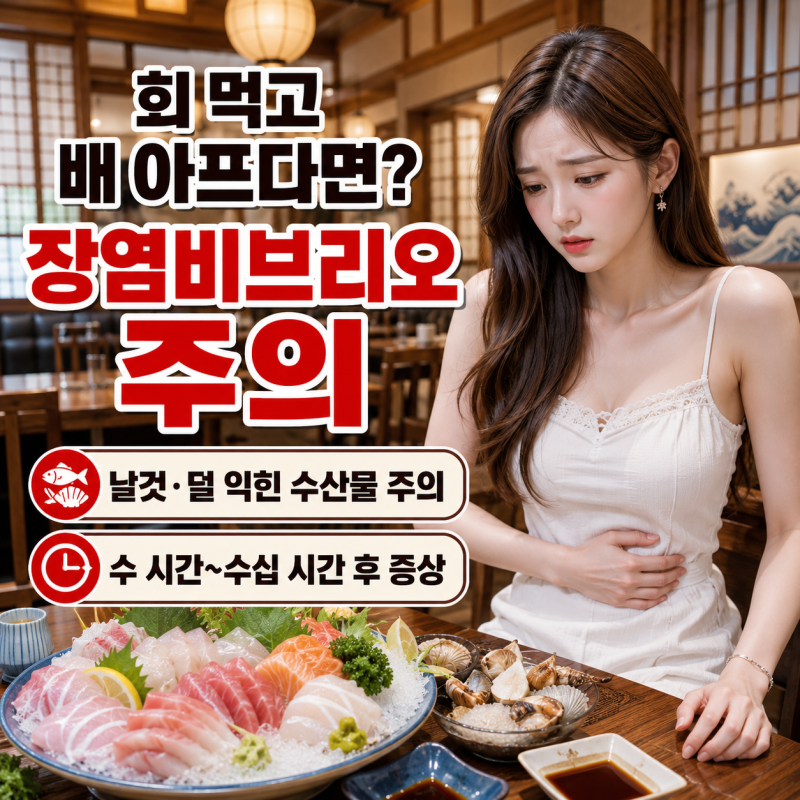 여름철 회 먹고 물설사? 장염비브리오 식중독 증상과 잠복기