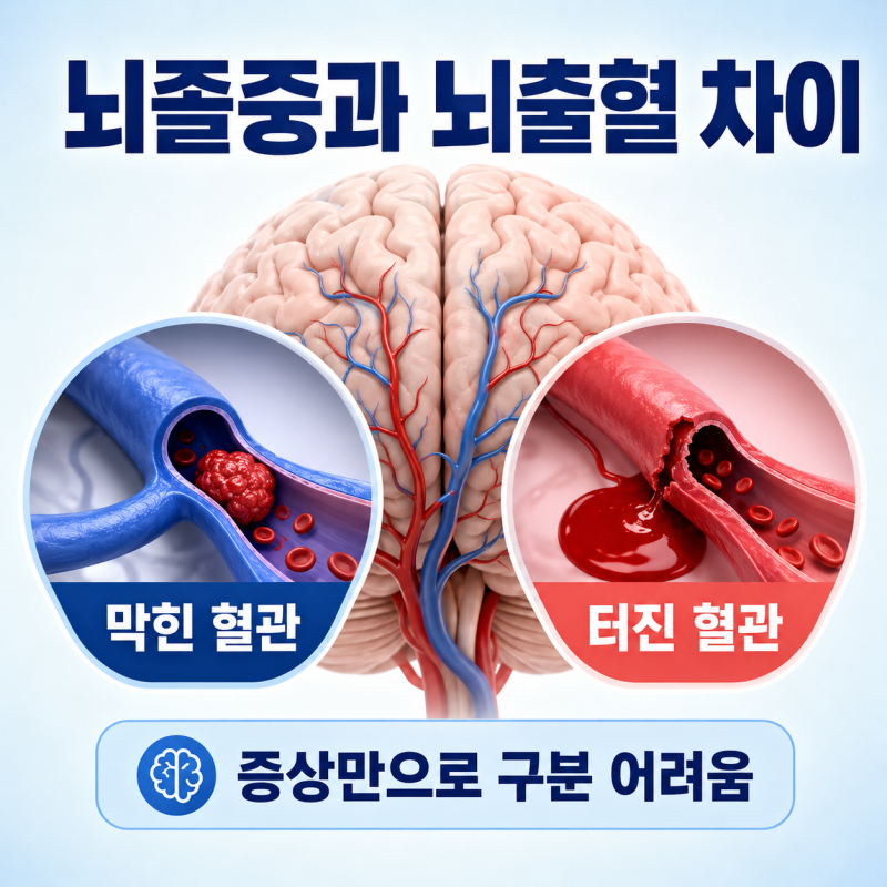 뇌졸중과 뇌출혈 차이는 무엇일까? 증상과 원인 비교