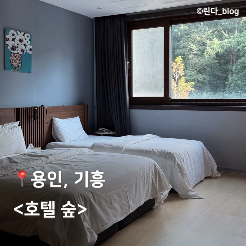 가성비 좋은 용인 기흥 호텔 숲 서울 근교 호캉스 추천ㅣ트윈룸