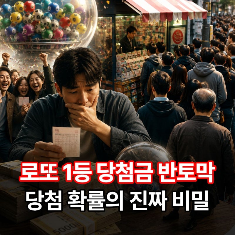 1등 당첨금 12억으로 뚝 떨어지자 로또 구매자들이 탄식한 뜻밖의 상황