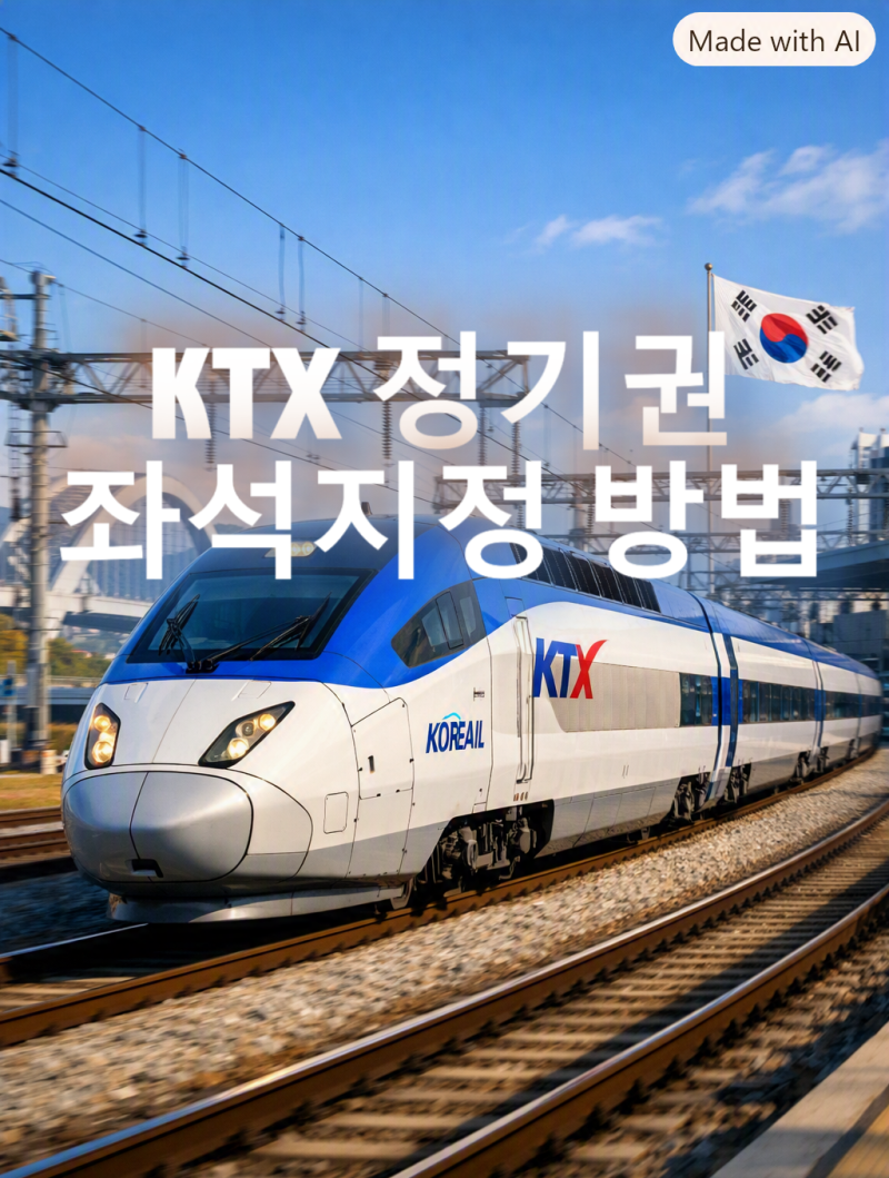KTX정기권 구매법 정기권 좌석지정 방법