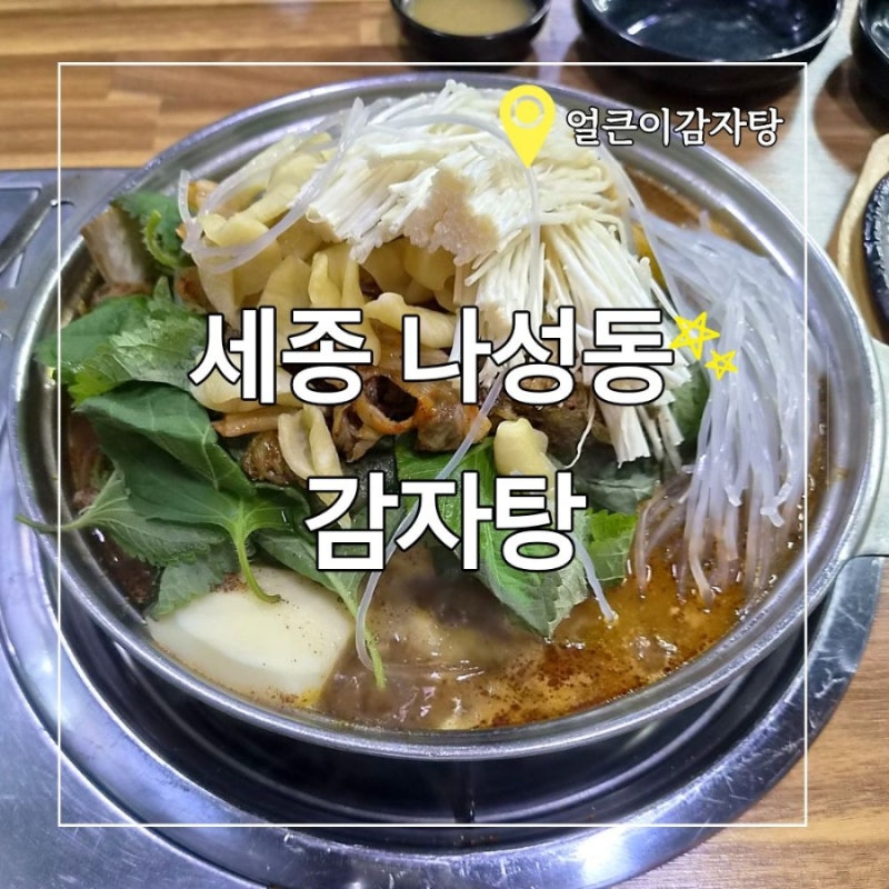 세종 감자탕 나성동맛집 얼큰이감자탕 푸짐한 내돈내산 후기