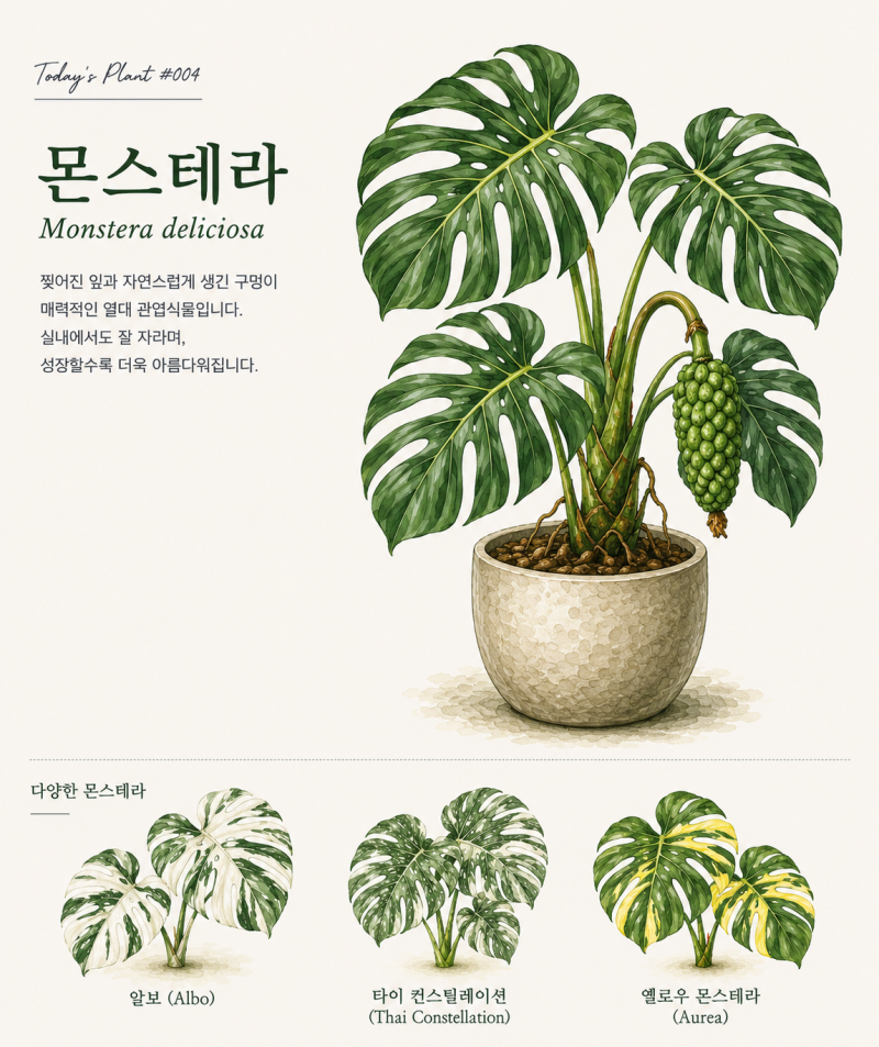 [오늘의 식물] #004 몬스테라