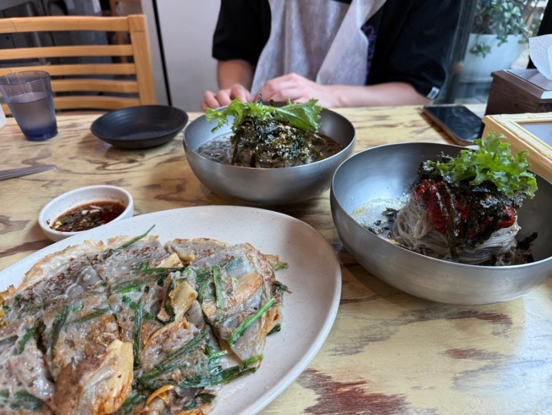 강릉 신라모노그램 근처 맛집 송정해변막국수 정주영 회장 맛집