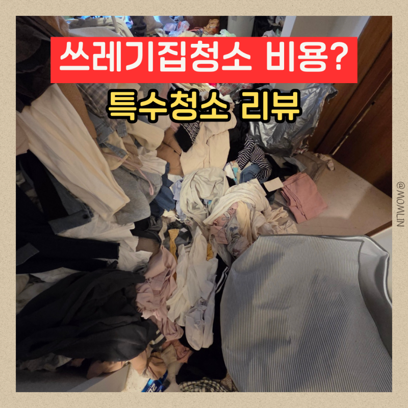 쓰레기집청소 비용, 원룸 특수청소 업체 선택시 확인할 것