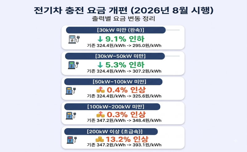 전기차 충전 요금 개편 인상 피하는 법! 완속충전 할인과 EV이음 혜택 총정리