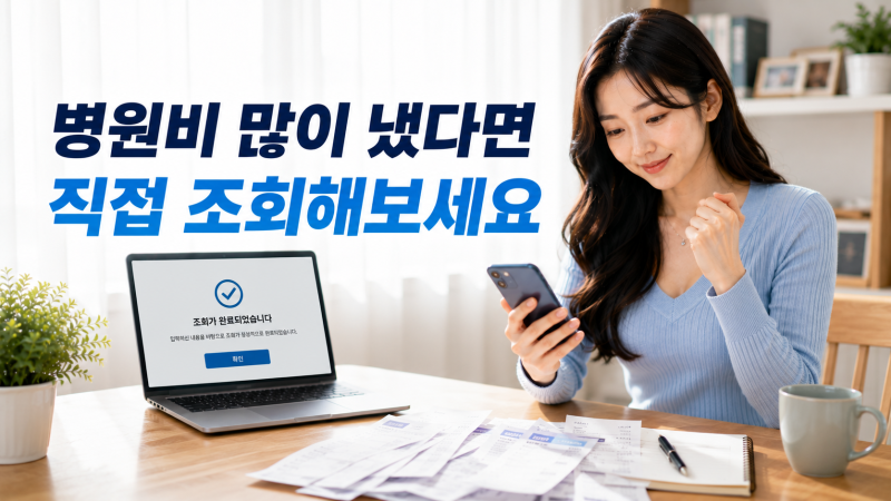 건강보험 환급금 조회방법｜병원비 많이 냈다면 받을 돈 확인하세요