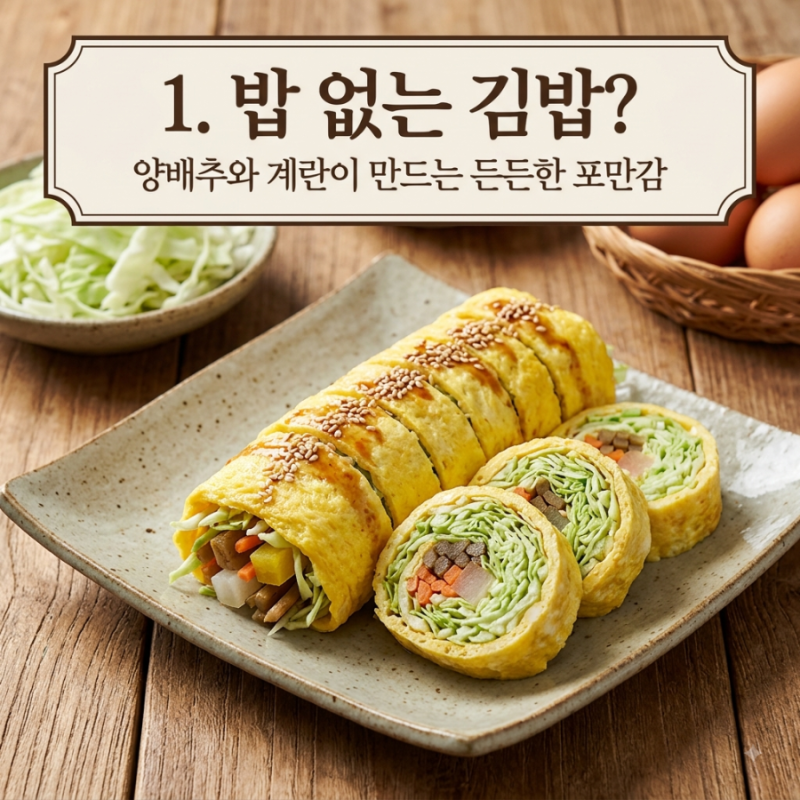 [키토김밥 만들기] 나잇살 쏙 빠지는 마법!