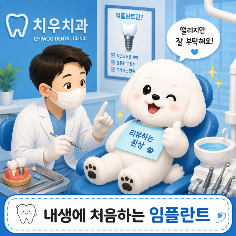 내생에 처음하는 임플란트 후기 (치우치과 상무점)