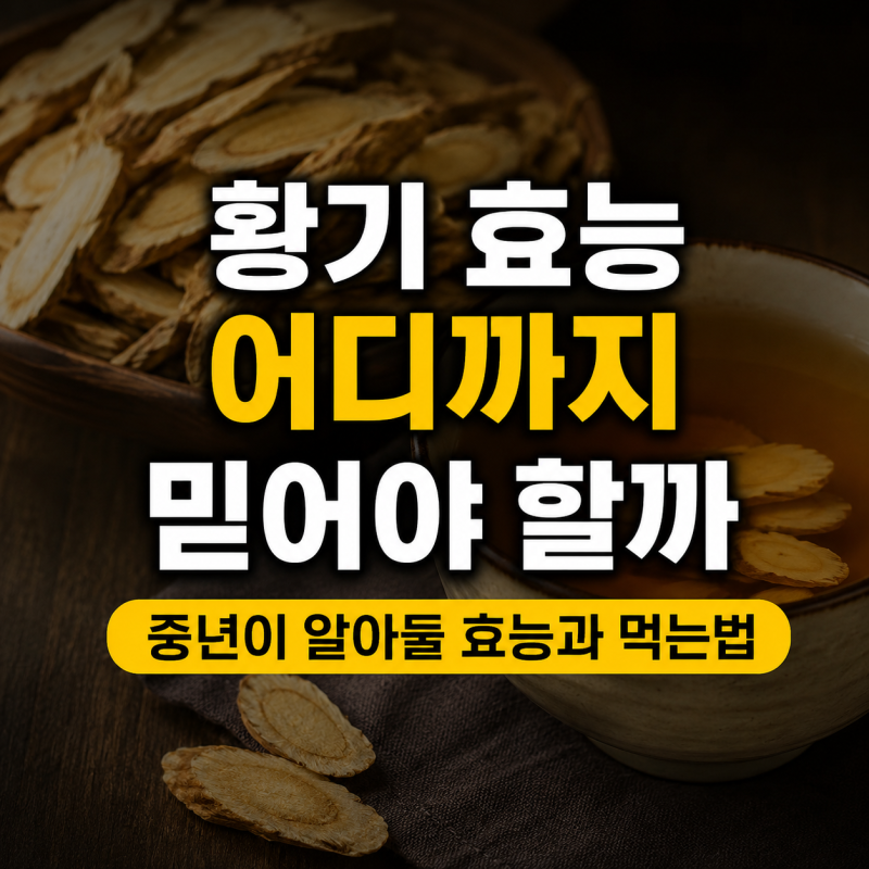 황기 효능 어디까지 믿어야 할까? 중년이 알아둘 효능과 먹는법, 주의점 총정리