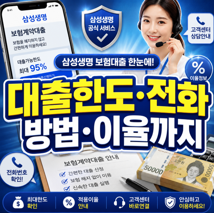 삼성생명 보험대출 방법부터 한도 이율 고객센터 전화번호까지 헷갈렸던 부분