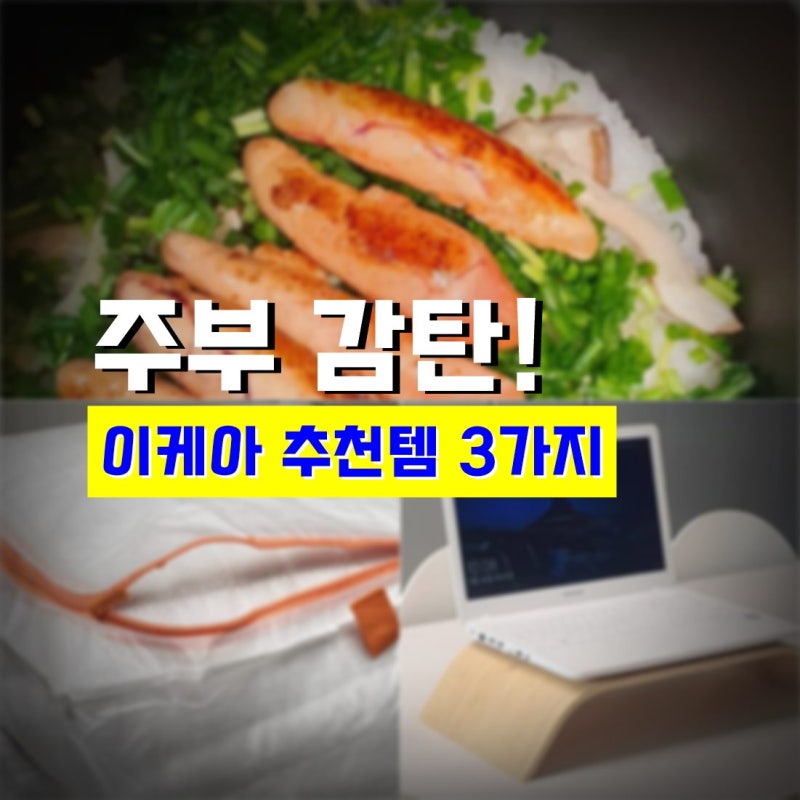 주부 감탄 이케아 추천템 3가지 무쇠냄비 모니터받침대 이불정리 파우치