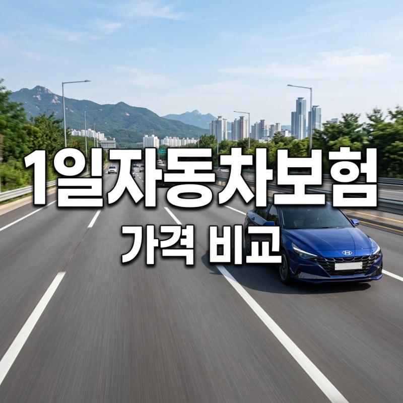 1일 자동차보험 가격 비교 및 원데이 자동차보험 가입 방법·자동차 일일보험 총정리