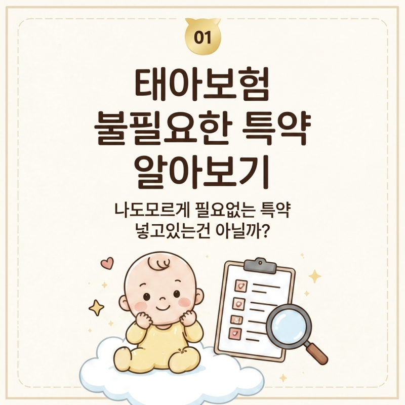 태아보험 불필요한 특약,나만호구당한건 아닐까?(해지가능여부)