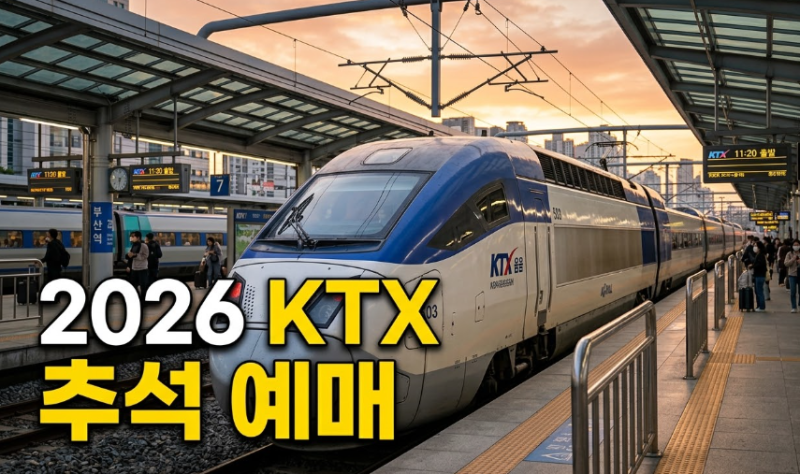 2026 KTX 추석 예매 일정·오픈시간 총정리, 통합회원 전환 안 하면 못 삽니다
