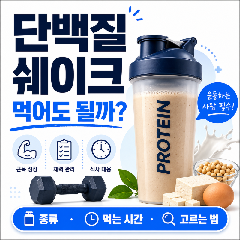 단백질 쉐이크 고르는 법, 다이어트할 때 먹어도 될까?